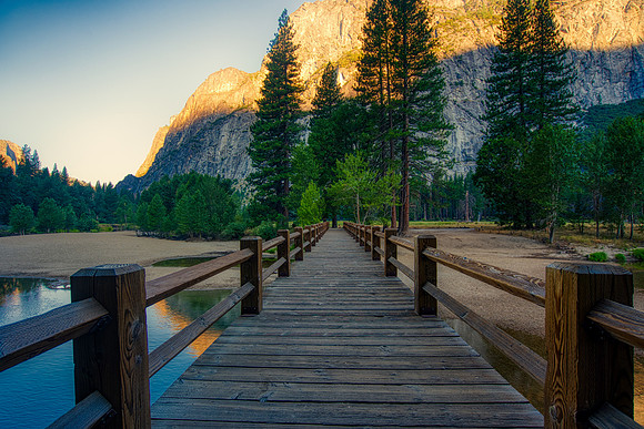 Swinging Bridge Sunrise