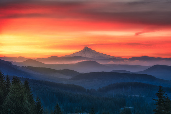 Fall Mt Hood Sunrise
